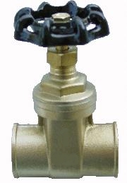 3/4" Brass Gate Valve Solder Ends